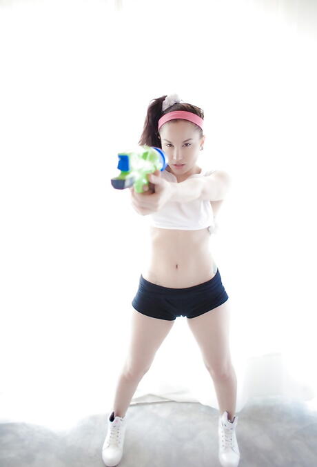 Seductive american hottie Gabriella Paltrova exhibiting big boobs and ass 